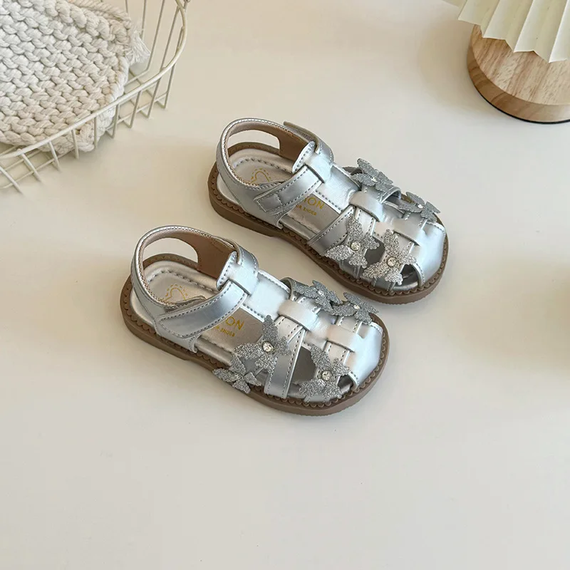 Fashion Bird's Nest Shoes New Children Casual Shoes Princess Party Dress Classic Versatile Kid Non-Slip Beach Sandals Breathable