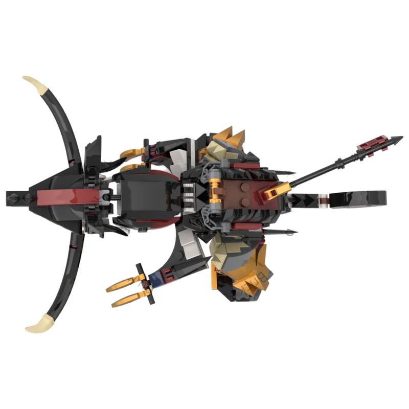 Futuristic Cyber Hound Robot MOC Building Blocks Detailed Sci-Fi Animal Mech Model DIY Assembly Brick Desktop Collectible
