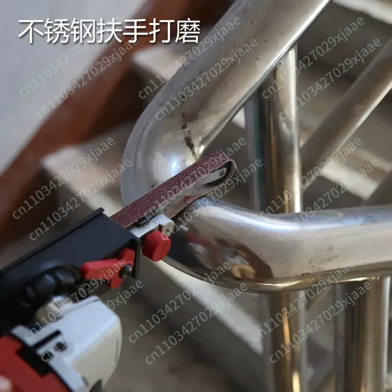 100 Type Adjustable Speed Angle Grinder Modified Small Electric Woodworking Belt Sander Rust Removal and Polishing Artifact