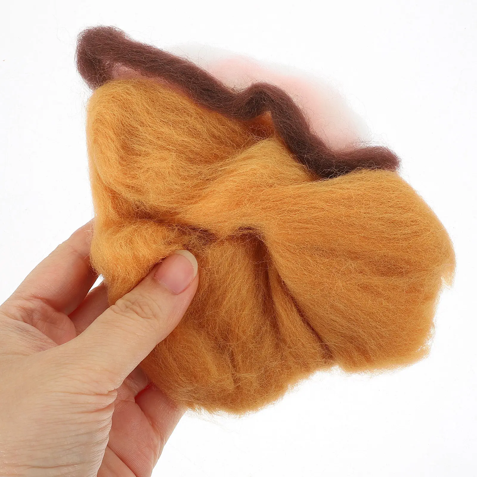 

Набор для рукоделия из шерстяного войлока: DIY-набор для создания мультяшного корги методом игольного валяния, яркие цвета, легкий в использовании, подарок для совместного творчества родителей и детей