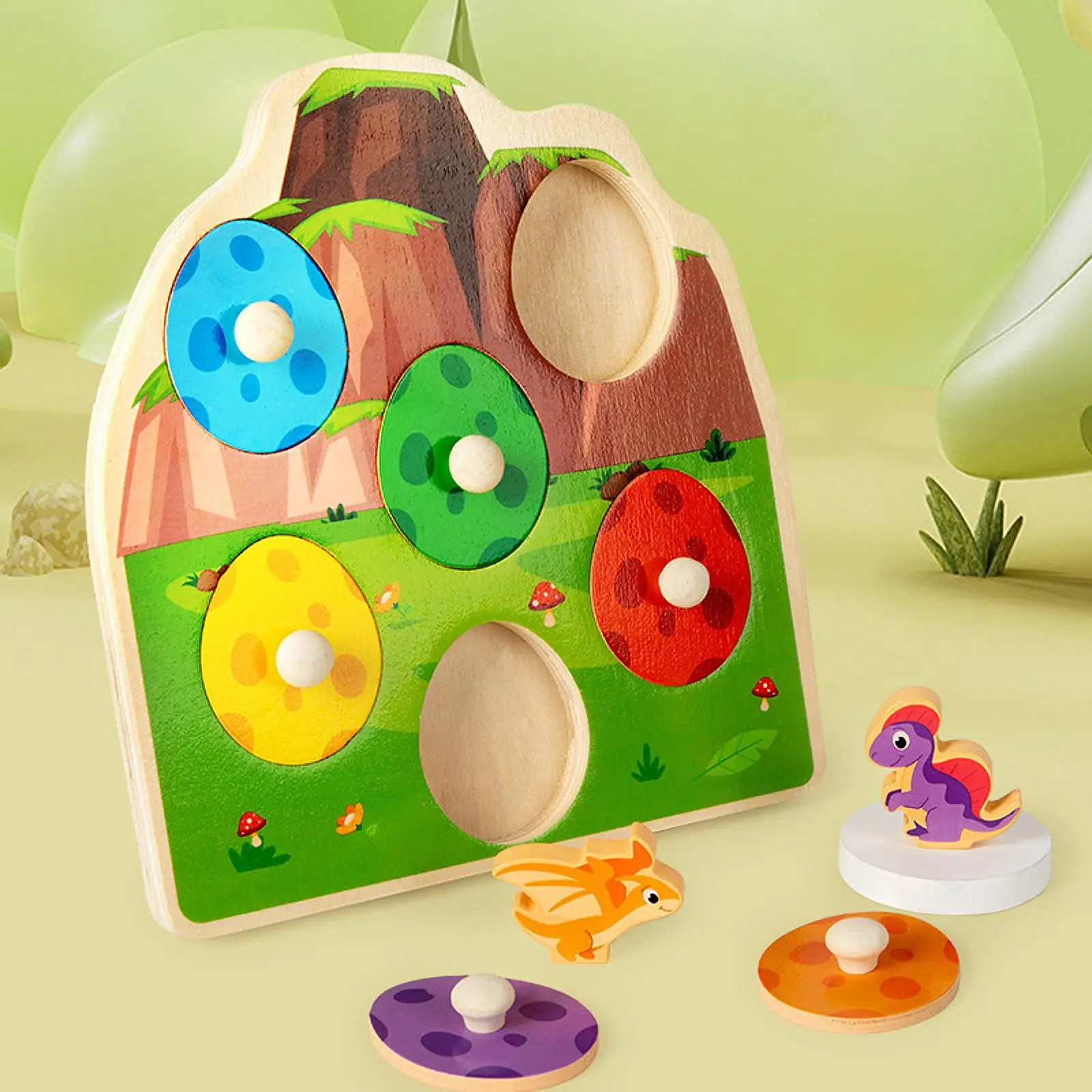 Puzzle con pioli in legno Gioco di smistamento Puzzle di forme di smistamento dei colori Puzzle in legno per i più piccoli per bambini in età prescolare di 1 2 3 anni