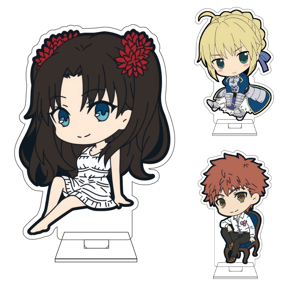 10CM Anime Fate/Grand Order Cosplay Niedliche Acryl-Figur Standfigur Mash Kyrielight Ornamente Geschenke