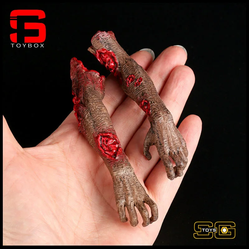 SGToys SG006 1/6 Scale Zombie Damaged Arm Model Halloween Scene Accessories Props Fit 12-inch Soldier Action Figure Body Dolls