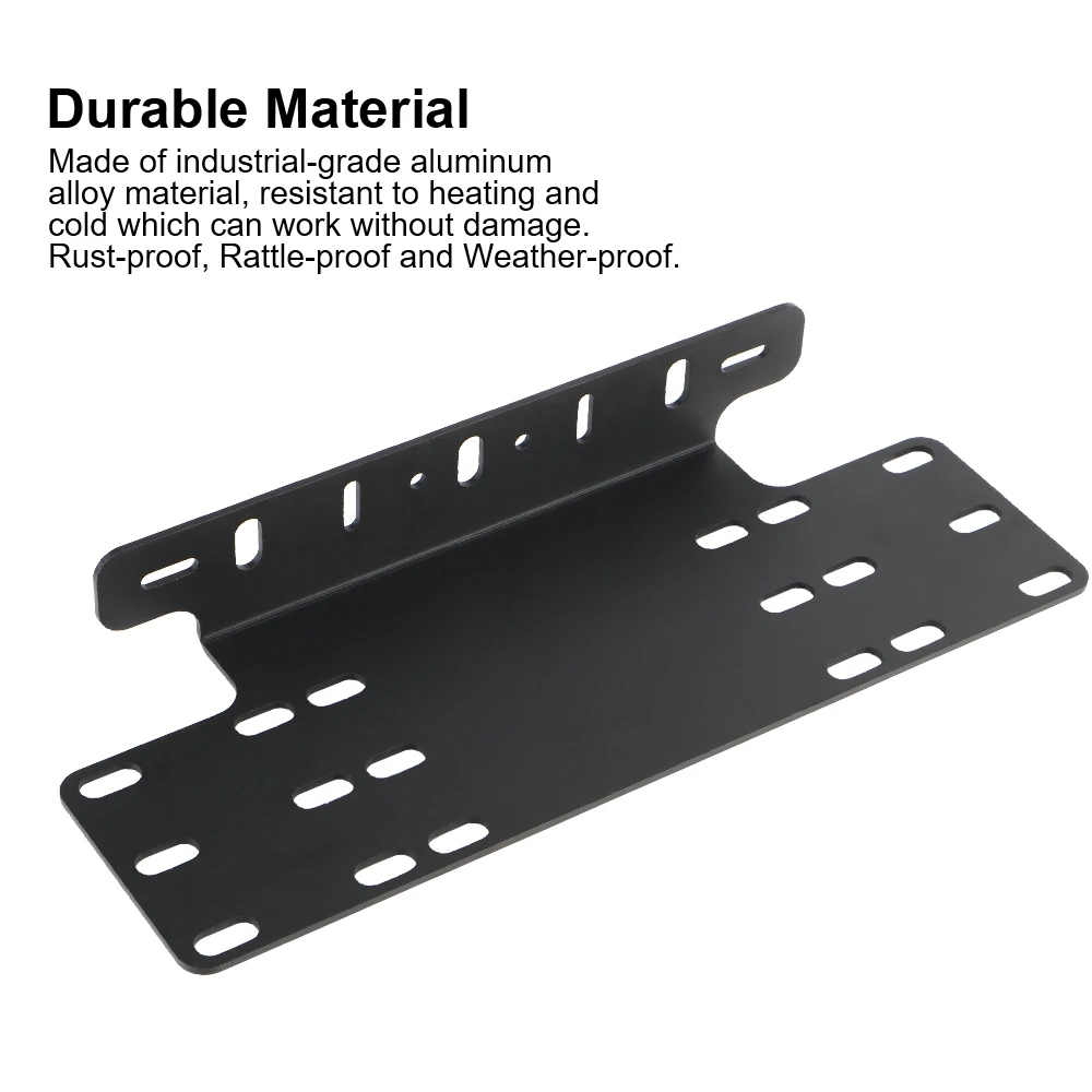 Car Front Bumper License Plate Mount Bracket Frame LED Work Light Bar Brackets Accessory Automobile Driving Plates
