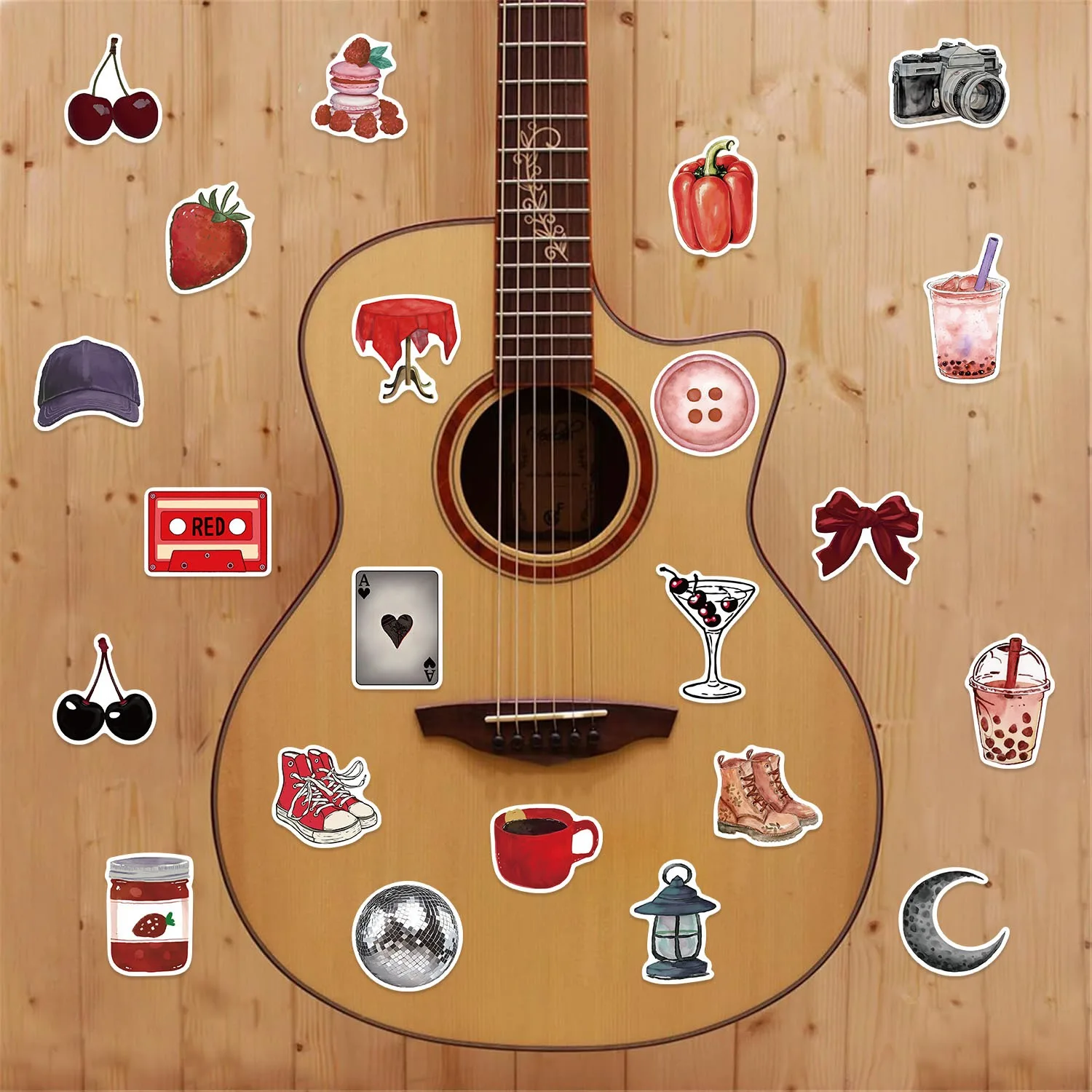 100Pcs Downtown Y2K Girls Aesthetics Retro Graffiti Stickers Phone Guitar Laptop Suitcase Waterproof Sticker Kids Toy