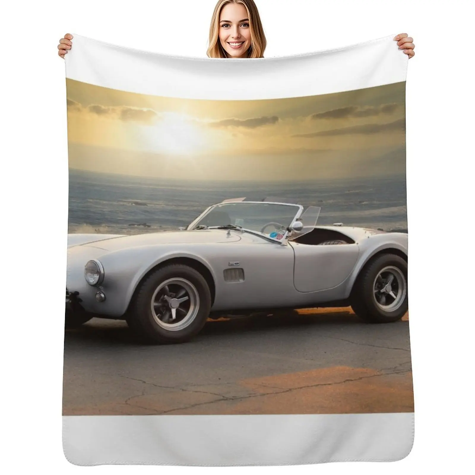 

1963 AC Cobra 289 Replica Throw Blanket Decorative Beds manga Blankets