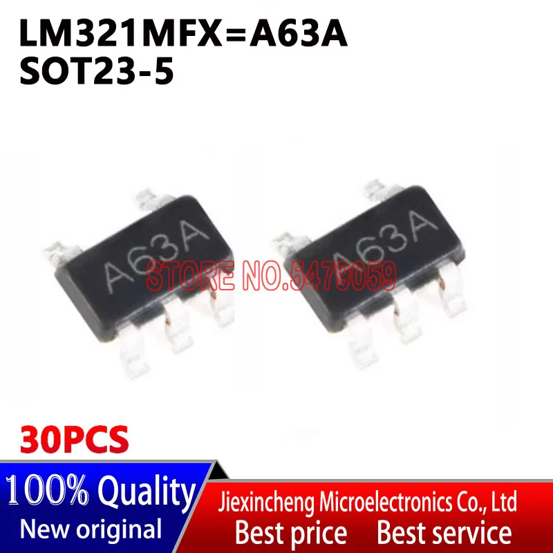 (30PCS/LOT) LM321MX marking:A63A LM321 LM321MFX SOT23-5 Low power operational amplifier New original