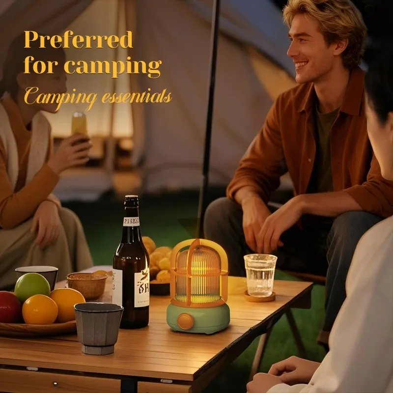 A84E-Multifunctional Decorative Night Light - Retro Atmosphere Lamp With Built-In Battery