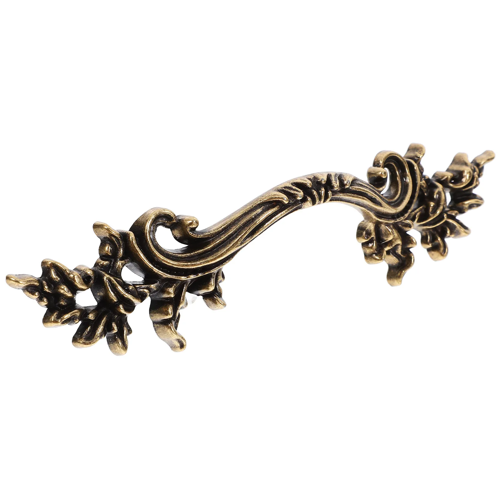 1Set Vintage Drawer Handle European Style Durable Zinc Alloy Finish Elegant Pull for Dresser Cabinet Wardrobe