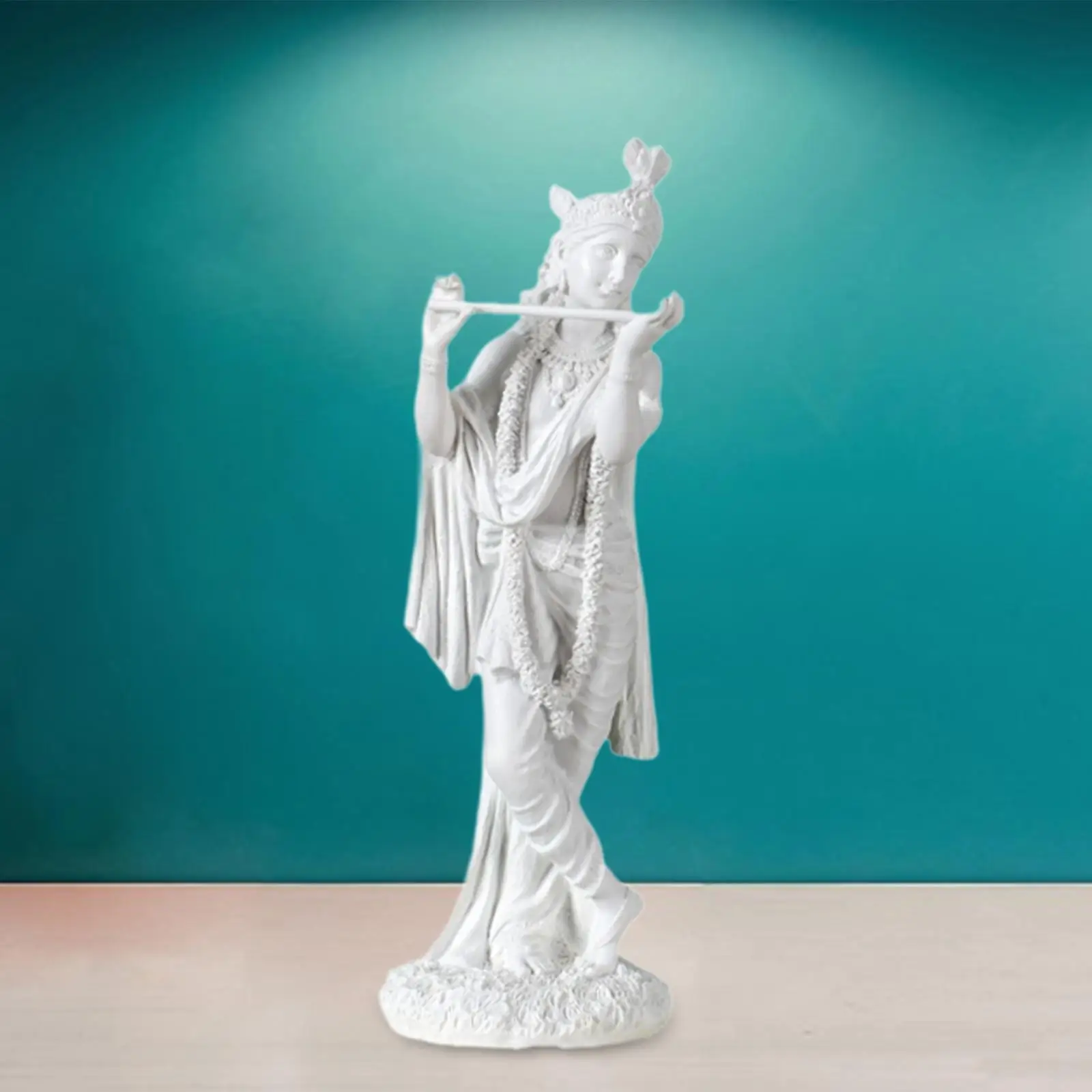 

Krishna Statue Krishna Figurine Hindu God of Love and Divine Joy Praying Resin