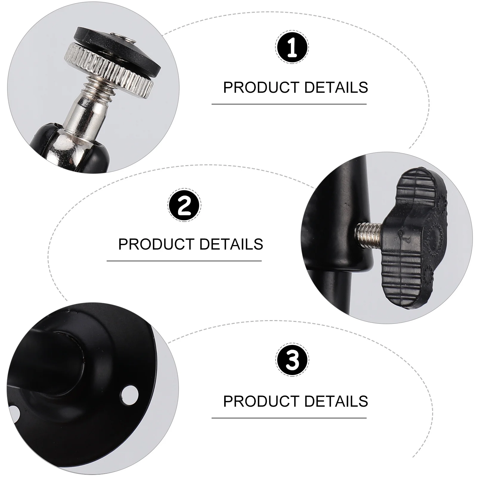 

4Pcs Security Camera Mount Adjustable Wall Ceiling Bracket 360 Degree Swivel 90 Degree Tilt Sturdy Iron for Indoor Outdoor