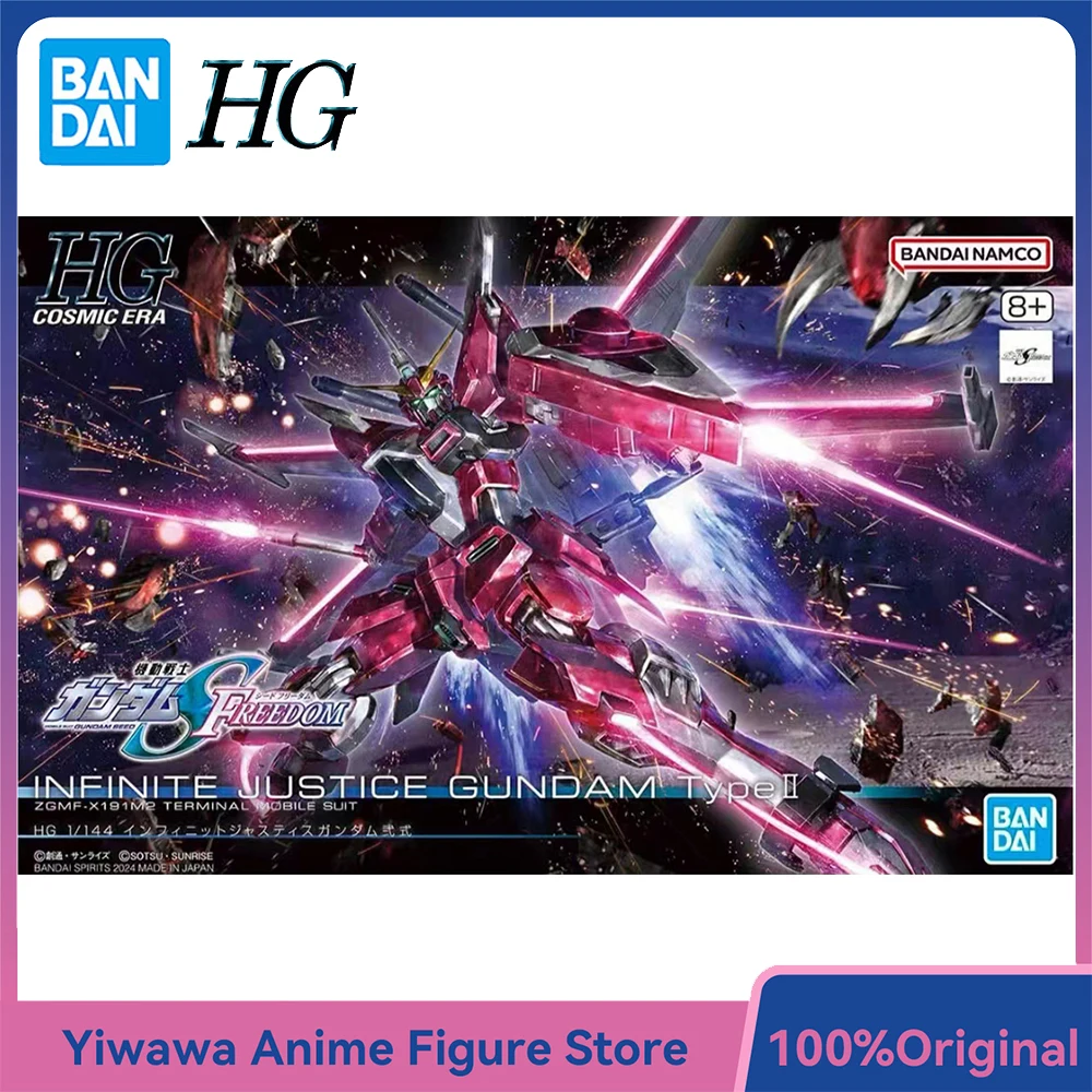 

[In-Stock] BANDAI Gundam HG 1/144 Infinite Justice Gundam Type II Nice Assembling Action Anime Figure Model Ornament Toys