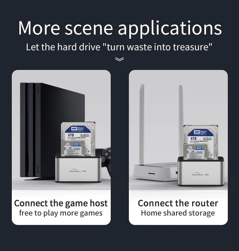 Алюминиевая док-станция для жесткого диска 3,5 дюйма, Sata к Usb Type-C 3,0, металлический корпус для жесткого диска 1-6 ТБ, Sata внешний корпус для жесткого диска 1 Bay, док-станция для жесткого диска