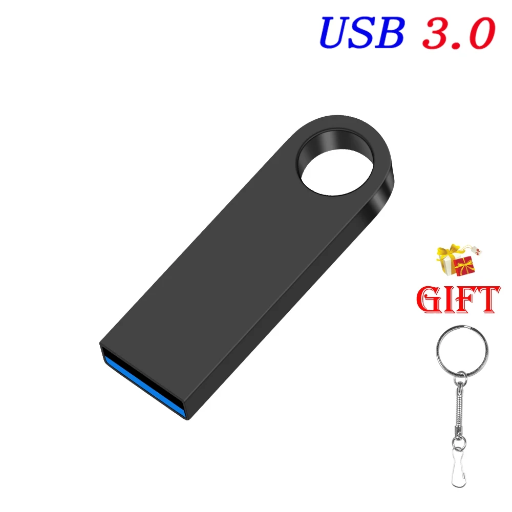 

Metal Free Key Chain USB3.0 Flash Drive Metal Pen Drive 128GB 64GB 32GB 16GB 8GB Pendrive Waterproof Memory Usb Stick High Speed