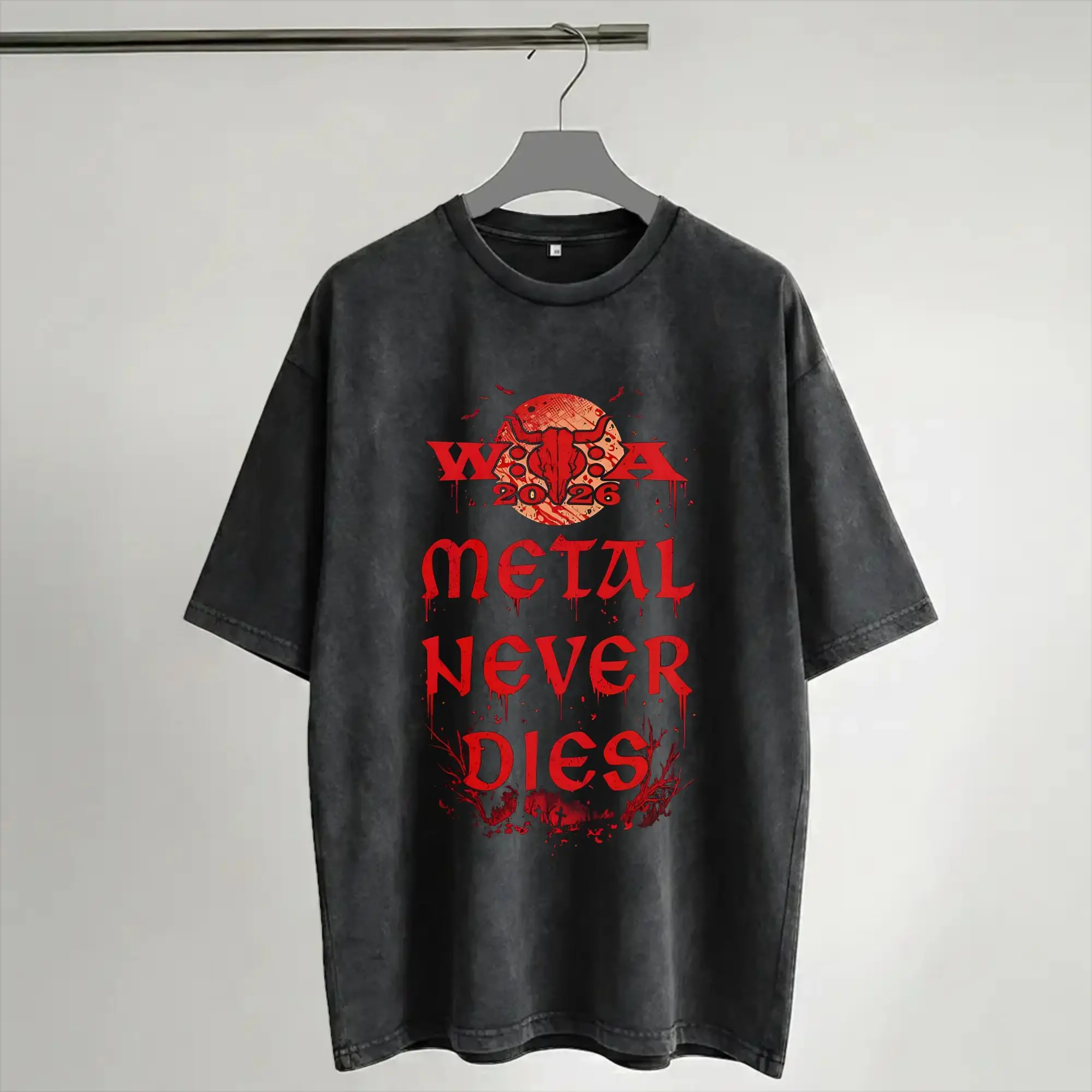 Summer 2026 German Open Air rock Festival  Washed Shirts Accessories Harajuku T-Shirts  for Men Women Tee