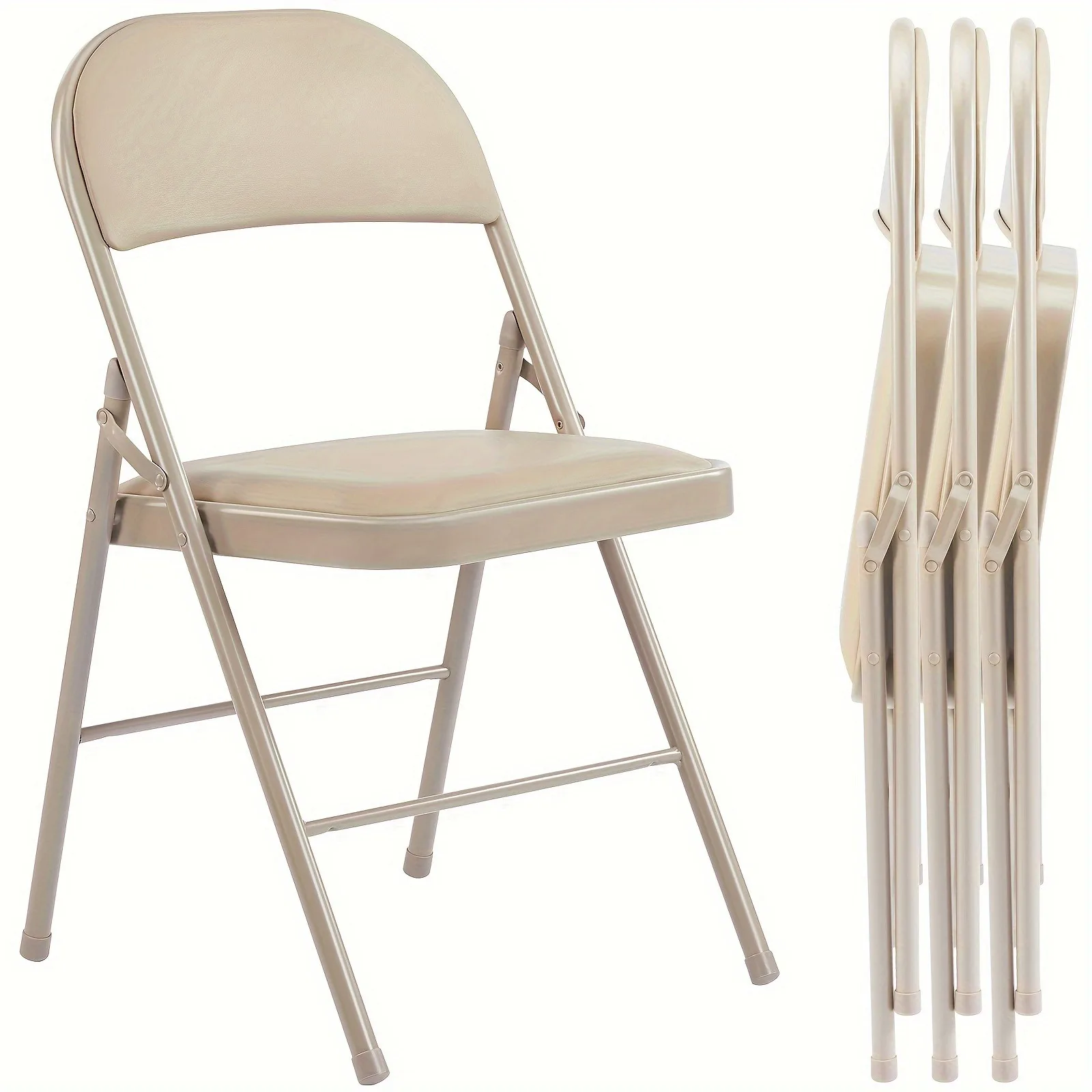 Folding Chair 4 Pack, Portable Lightweight Folding Chairs for Outside, Outdoor & Indoor Event