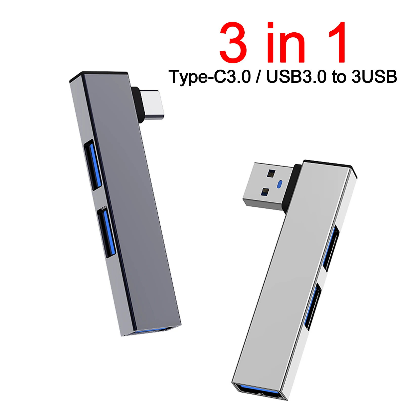 USB C Hub High Speed 3 Ports Multi Type C to USB Hub Splitter Adapter for MacBook Pro iPad Pro PC Computer Laptop USB Hub