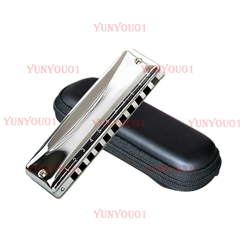 MR-350 Harmonica Pro Master Valved Diatonic Harmonica 10 Hole Blues Key of C