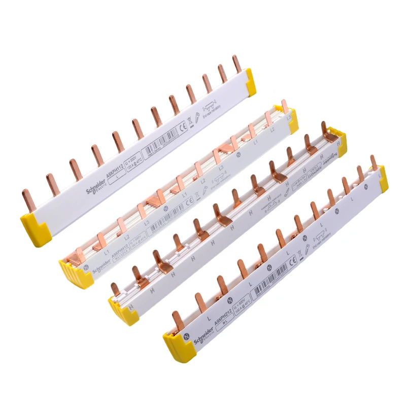 

Schneider Electric A9 Electrical Accessories Comb busbar 3P 24X18MM A9XPH324 bus comb copper bar terminal