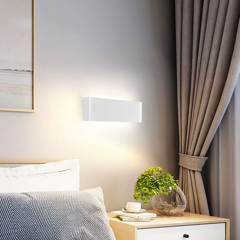 Modern Led Aluminum Wall Lamp Bathroom Mirror Lights Sconce Bedroom Livingroom Luminaire Lamp Lighting Fixture