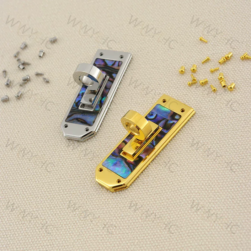 1PC Generic Colorful Shell Rotary Bag Twist Lock, DIY Leather Craft Turn Clasp Hardware Accessories
