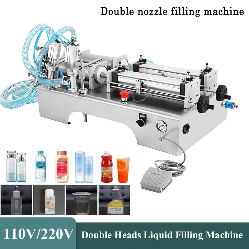 Máquina de llenado de líquidos semiautomática, cabezal único, alta precisión, jarabe de miel viscoso, mermelada, relleno de salsa de Chocolate