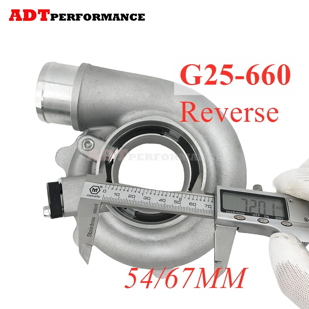 Reverse Rotation G25-660 Turbo Compressor Housing 54/ 67mm Turbine 877895 858161 871388 740902 Performance G25 Turbocharger