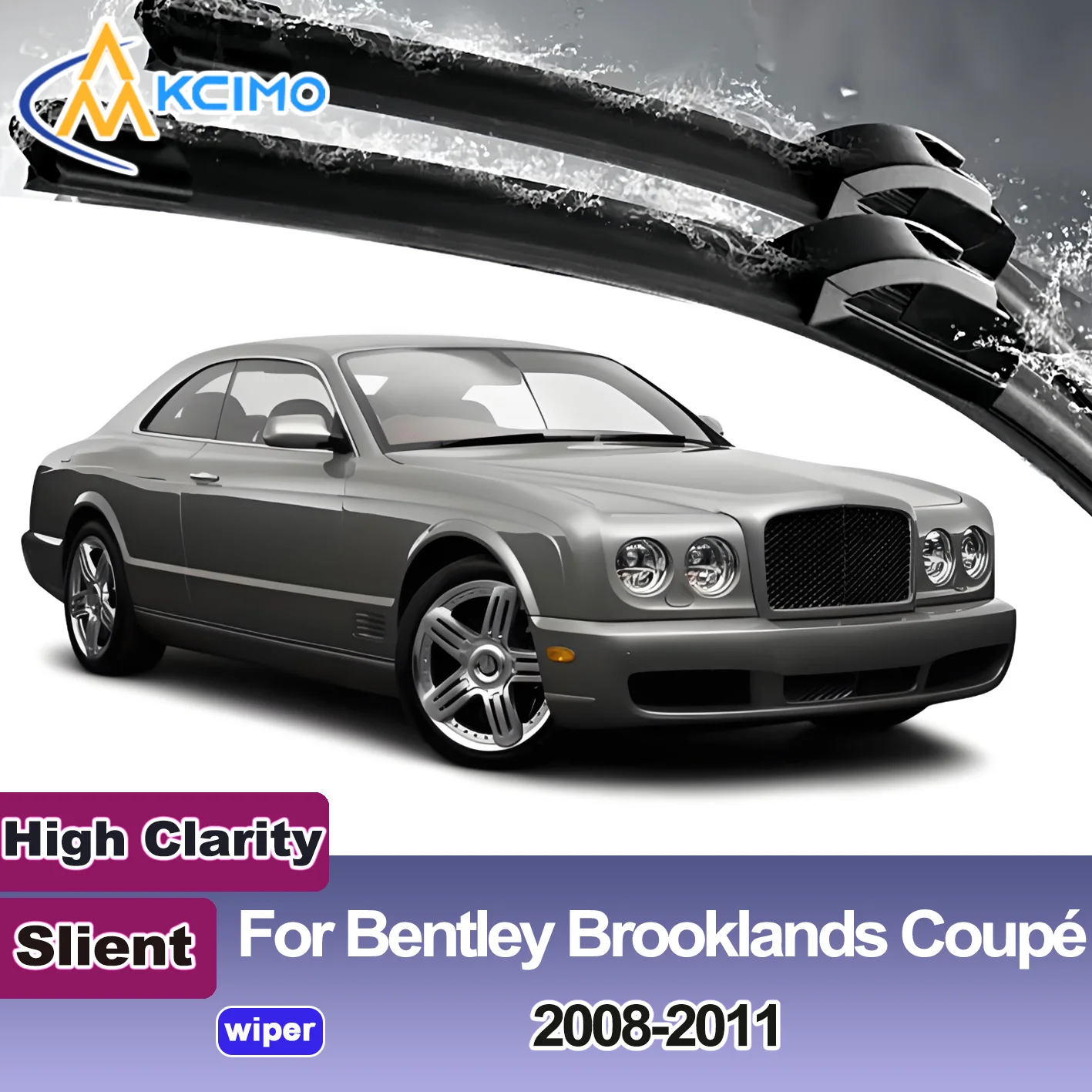

KCIMO 2PCS New Wiper Blades for Bentley Brooklands Coupé 2008-2011 Front Windshield Auto Wipers Blade Accessories 2011 2010 2009