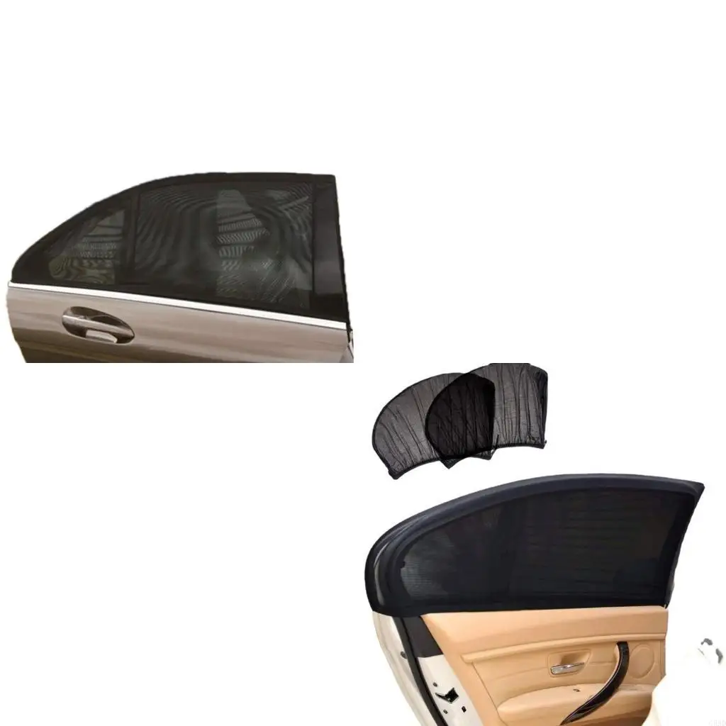 Car Side Window Shade Curtain Rear Window Cover Protective Sunshade Visors C5AD