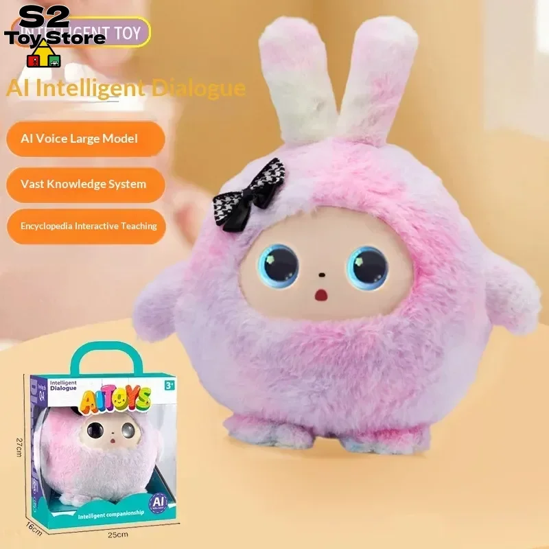 AI教育用ぬいぐるみロボットおもちゃ、多言語学習機能付きインタラクティブな会話パートナー、子供向けスマートコンパニオンギフト