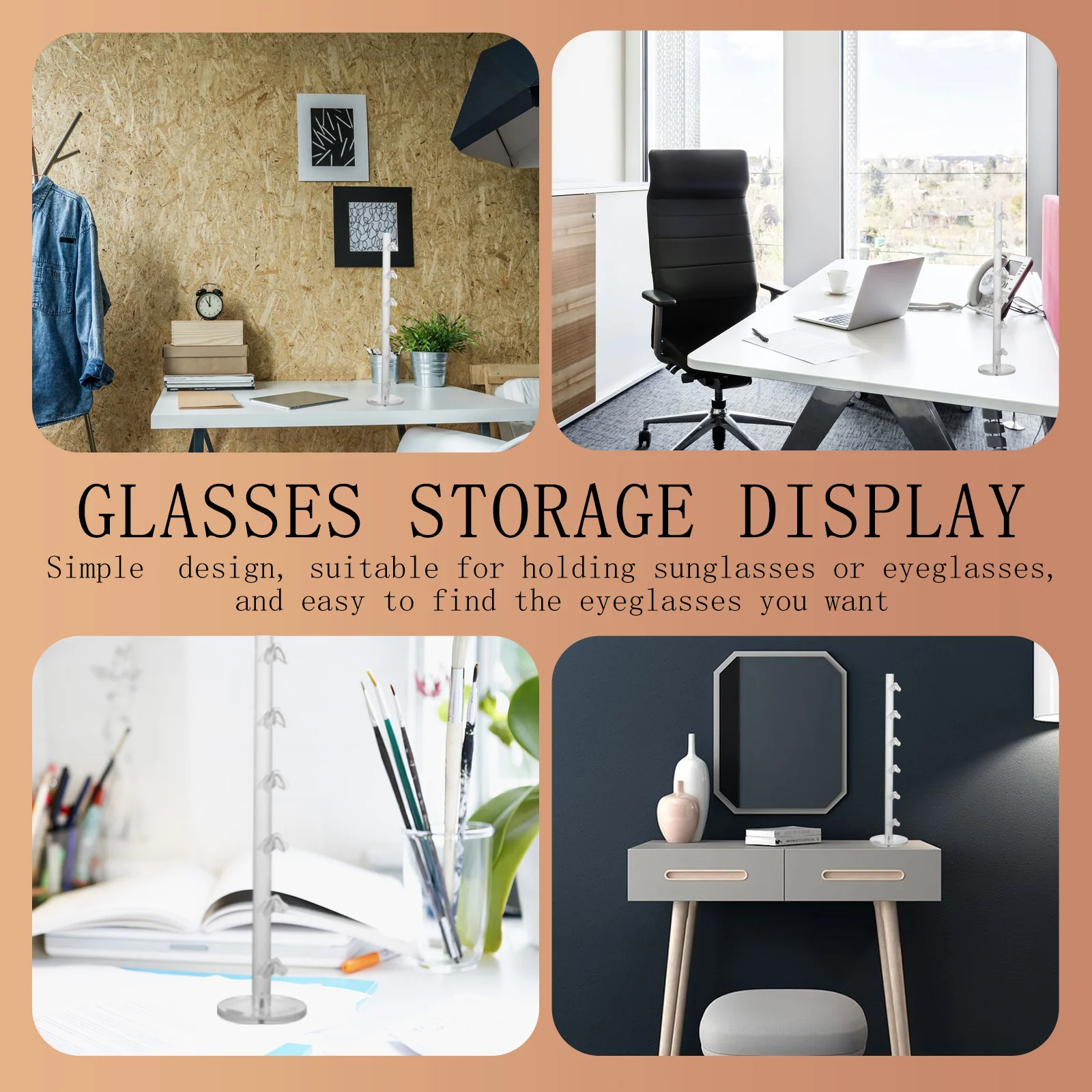 

Glasses Shelves Eyeglasses Display Rack Presbyopia Storage Holder Sunglasses Stand