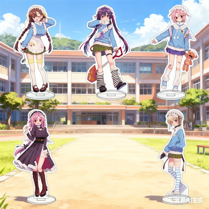 ¡Escuela en vivo! Juego Takeya Yuki Ebisuzawa Kurumi Naoki Miki Wakasa Yuri muñeco con soporte acrílico figura de Anime modelo placa Cosplay Juguetes