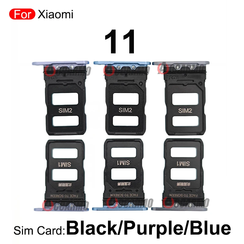 1Pcs For Xiaomi 11 Ultra 11 Lite Mi 11T Pro Sim Tray MicroSD Sim Card Holder Nano Slot Replacement Parts