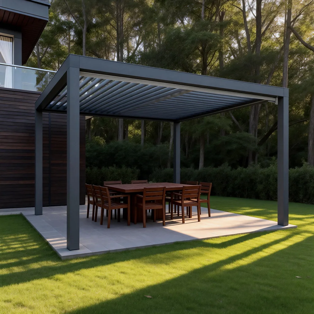 Hot Sale Eco-Friendly Nature Outdoor Gazebo Waterproof Canopy Aluminum Bioclimatica Pergola Garden Buildings Pavilion Patio