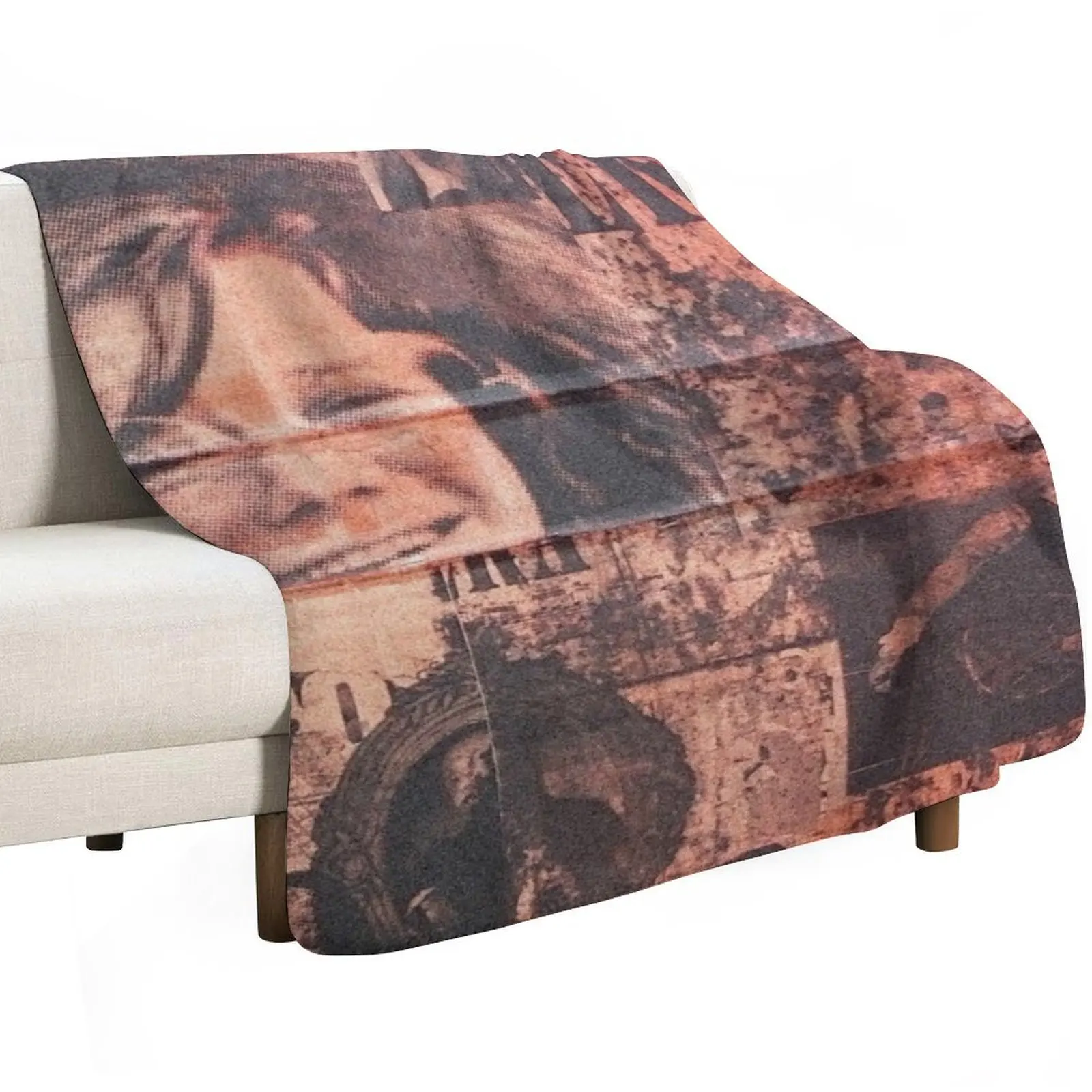 Red Vintage Wall with Janis Joplin Throw Blanket Hairy halloween Fashion Sofas Winter beds blankets ands Shaggy Blankets