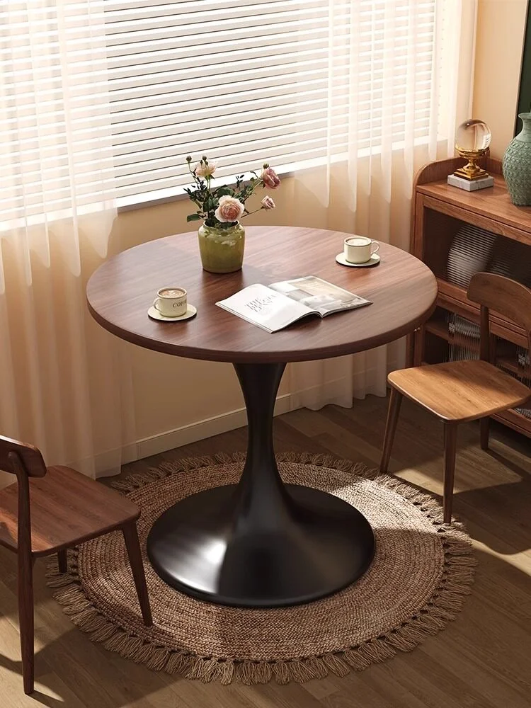 &Modern Foldable Eco-Friendly Casual Small Coffee Table Home-Use Balcony Dining Table Milk Tea Shop