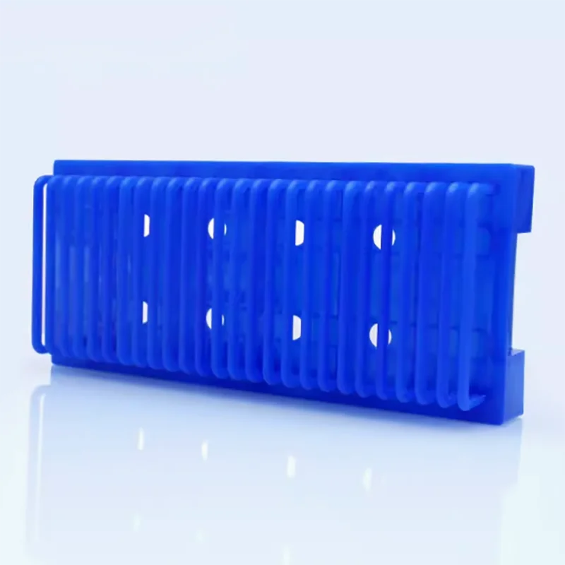 Slide drain rack 25 pieces blue drying glass plate rack 66 columns 102 columns plastic test tube centrifuge tube drain rack