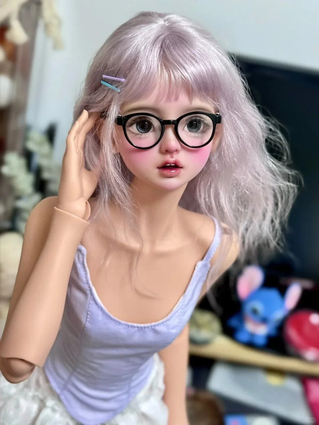 

New SD BJD doll 1/4 girl kala cut girl delicate make up round face exquisite high-quality movable joint doll new toys in stock