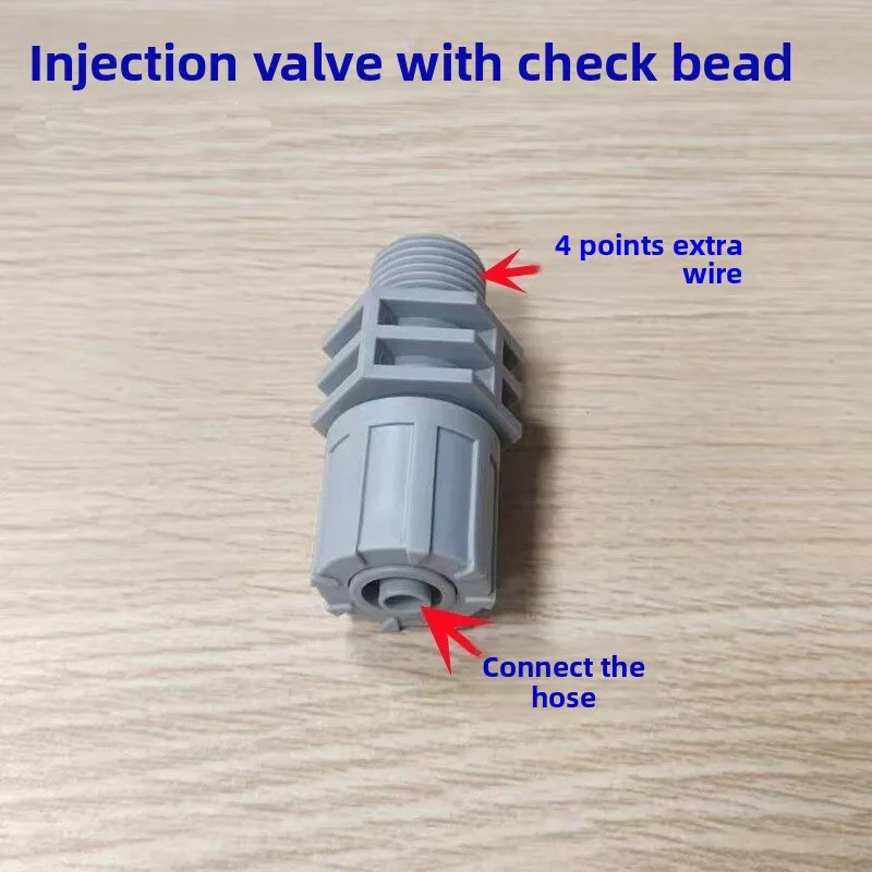 Injection  PVC check valve [4 points outer wire] metering pump inlet and outlet hose bottom  small water pump filter valve