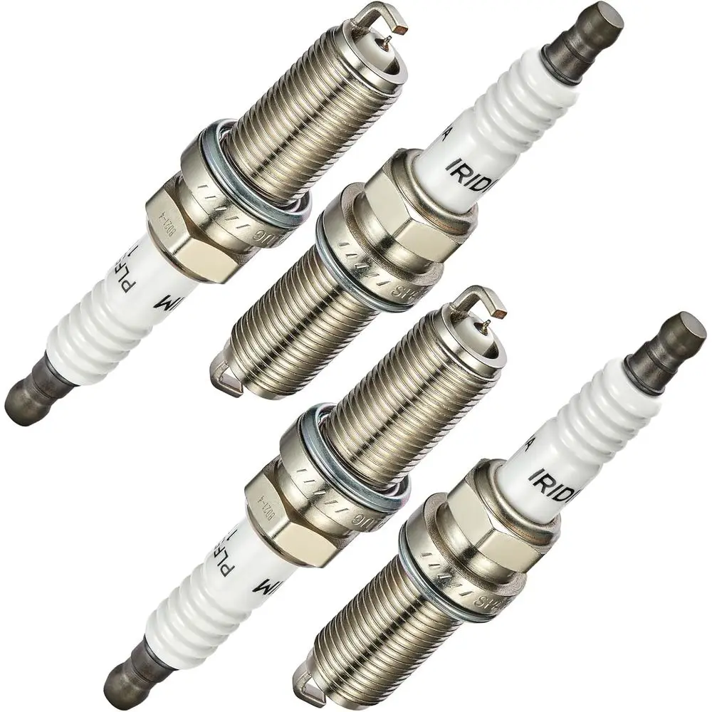 

Iridium Spark Plug Set of 4 Compatible with A4 200 Dart Civic Santa Fe Cherokee Compass Forte NX300 C230 Eclipse Altima ProMaste