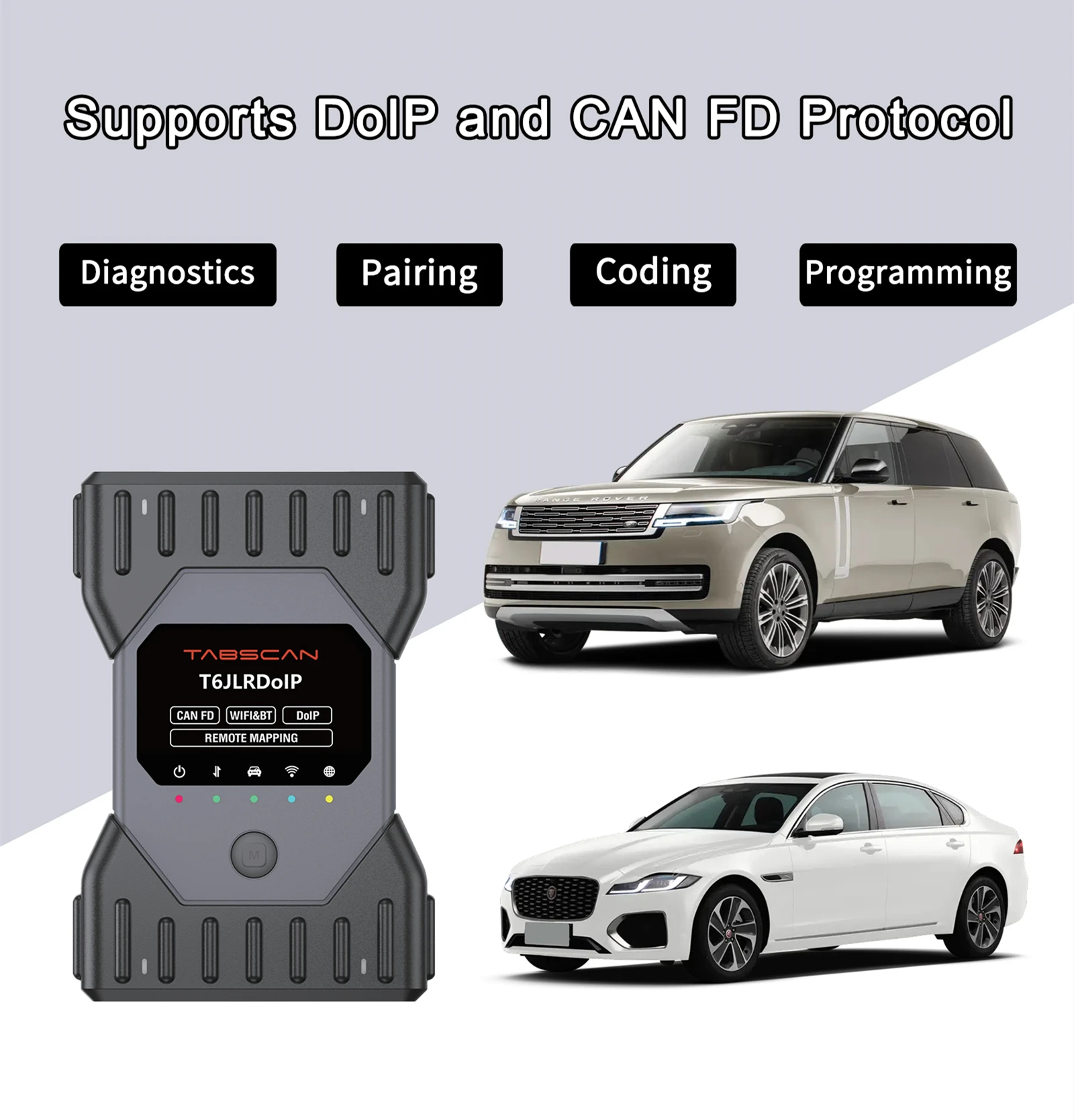 TABSCAN T6JLRDolP benzine- en automatische diagnostische scanner diagnostische hulpmiddelen scanner voor Ja-guar