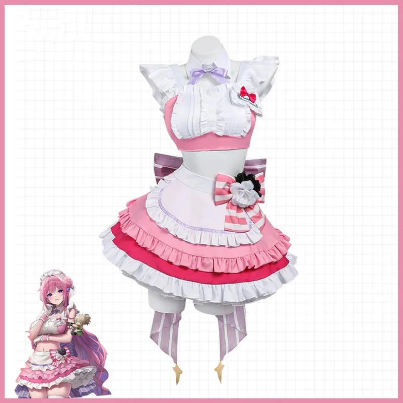 

Аниме-игра NIKKE: Богиня Победы Дороти Косплей Костюм Кафе Платье Горничной Юбка Лолита Парик Женский Сексуальный Каваи Вечерние Костюм,5