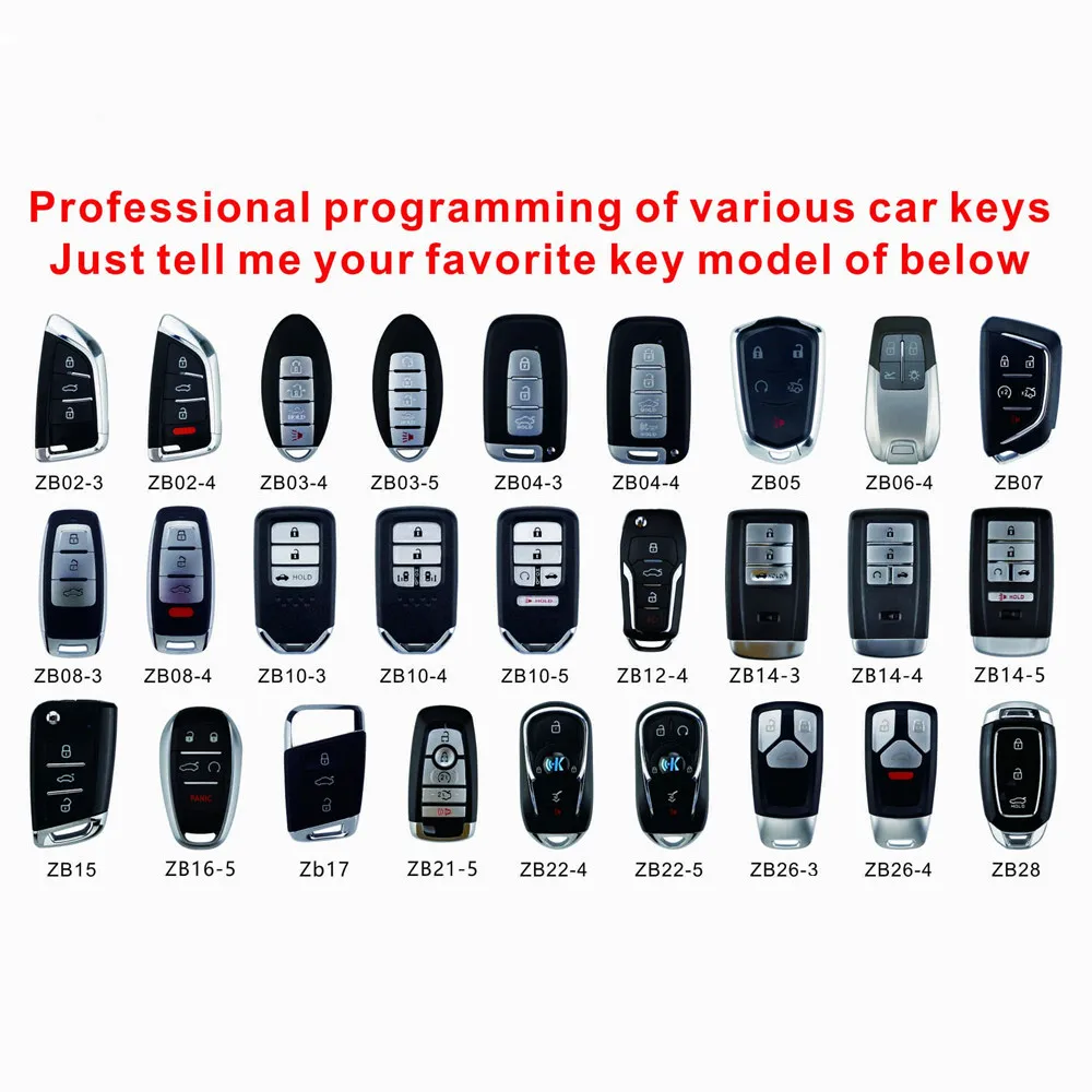 KEYDIY KD Smart Keys ZB Remotes ZB01/02/03/04/05/06/08/10/11/12/15/16/17/21/22/24/27/28/29/31/32/33/34/41 for X2/MAX Programmer