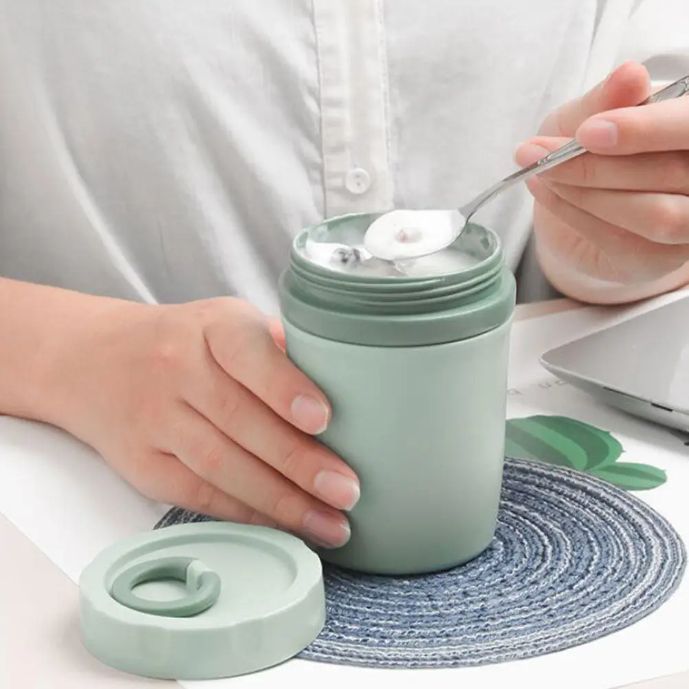 Soup Cup Breakfast Cup Portable Leak-Proof Sealed Thermal Insulation Food Container for Porridge Cereal Milk Office School Home