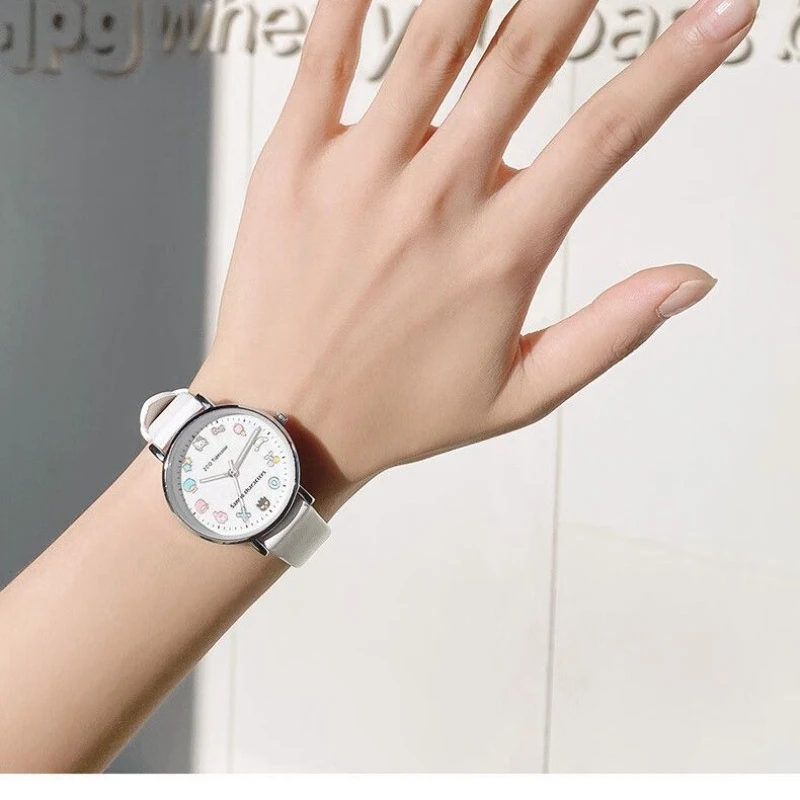 Sanrio genuine co-branded cartoon fashion simple waterproof soft cute versatile high-looking quartz watch practical decoration view 5