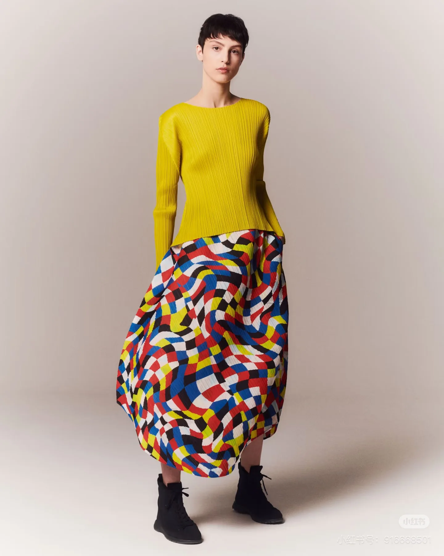 Pleated Geometric Print Midi Set Sleeveless Loose Fit Blue Red White Pattern Soft Fabric Casual Daily Wear Trendy Chic Ensemble