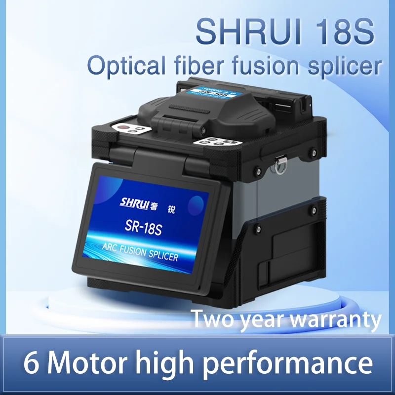 

2025 hot sale Handheld 6 Motors SHRUI SR-18s Fiber Optical Fusion Splicer Machine for FTTH FTTx Network