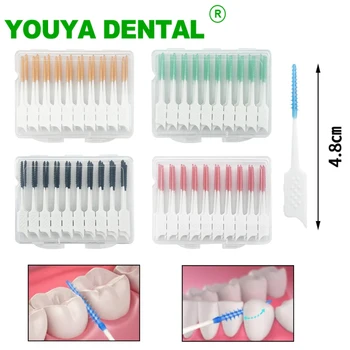 2 Box Inter dental bürsten Silikon zwischen Zahnbürste kiefer ortho pä dische Zahnstocher Zahnseide bürste Einweg-Mun drein igungs werkzeug