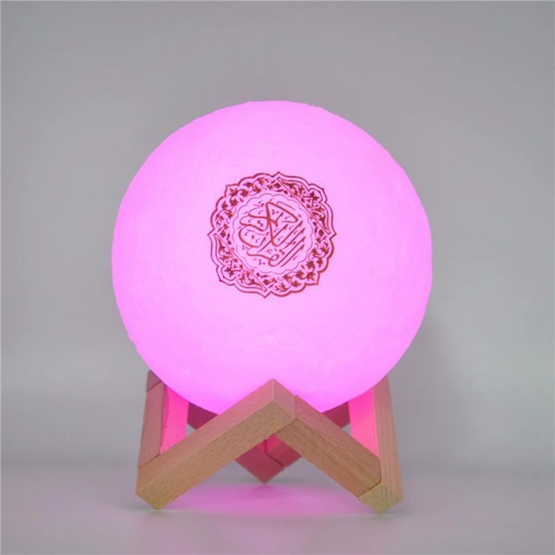 

ABJI-2X Muslim Night Light 3D Touch Moon With APP Remote Control LED Night Light Moon Light For Bedroom Decoration Coran Lamp