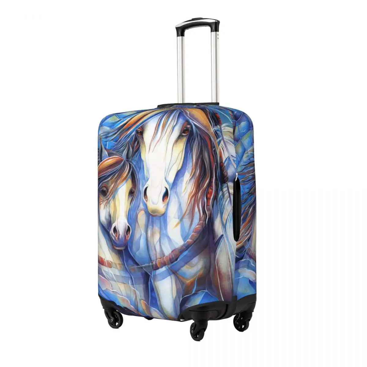 Horses Print Luggage Protective Dust Covers Elastic Waterproof 18-32inch Suitcase Cover Travel Accessories